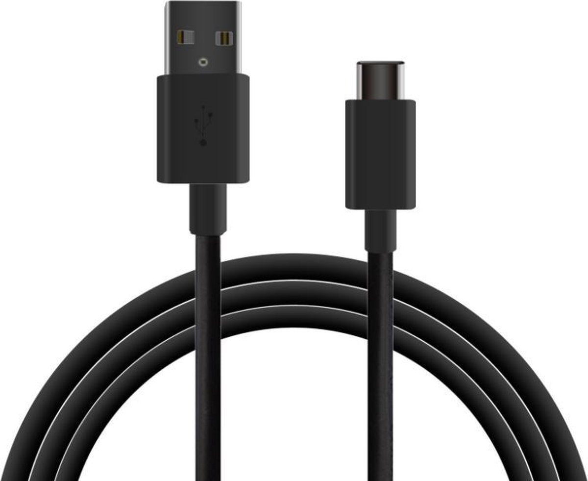 Ksix BXCUC03 USB-kabel 1 m USB 2.0 USB C USB A Zwart