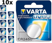 10 Stuks - Varta CR2450 3V 560mAh Professional Electronics Lithium knoopcel batterij