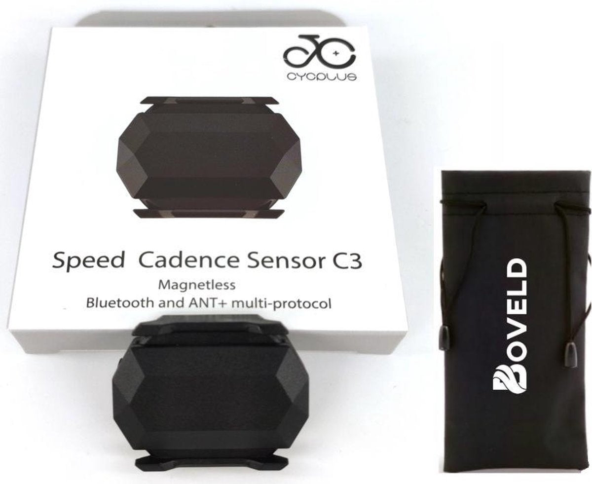 cadanssensor en snelheidssensor in 1. - cadans - snelheid - Garmin - Cycplus - Xplova - cadans sensor - cadansmeter - cadans meter - snelheid sensor - speedsensor - boveld beschermhoes