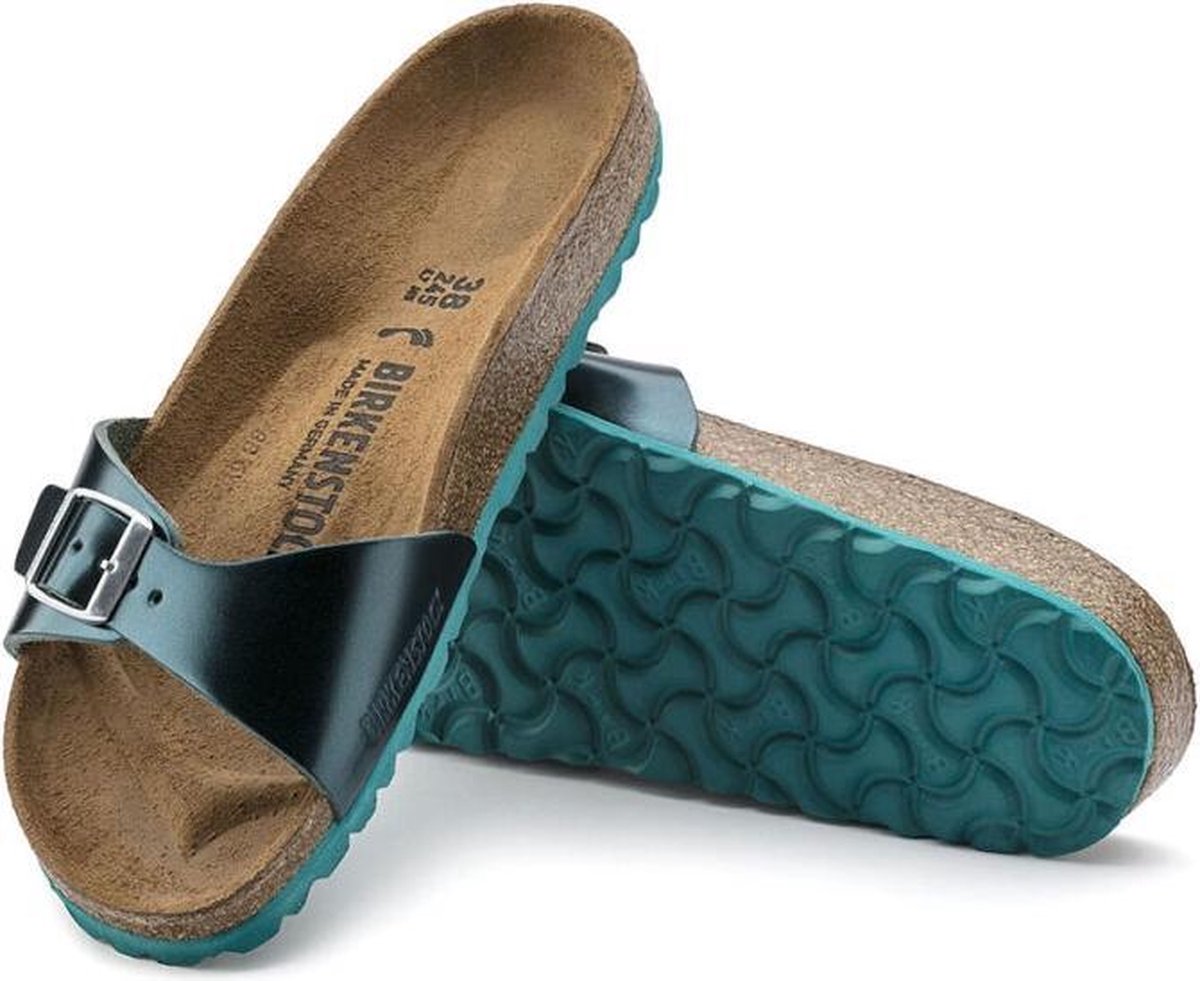 Birkenstock - Madrid Metallic Green - Maat 36