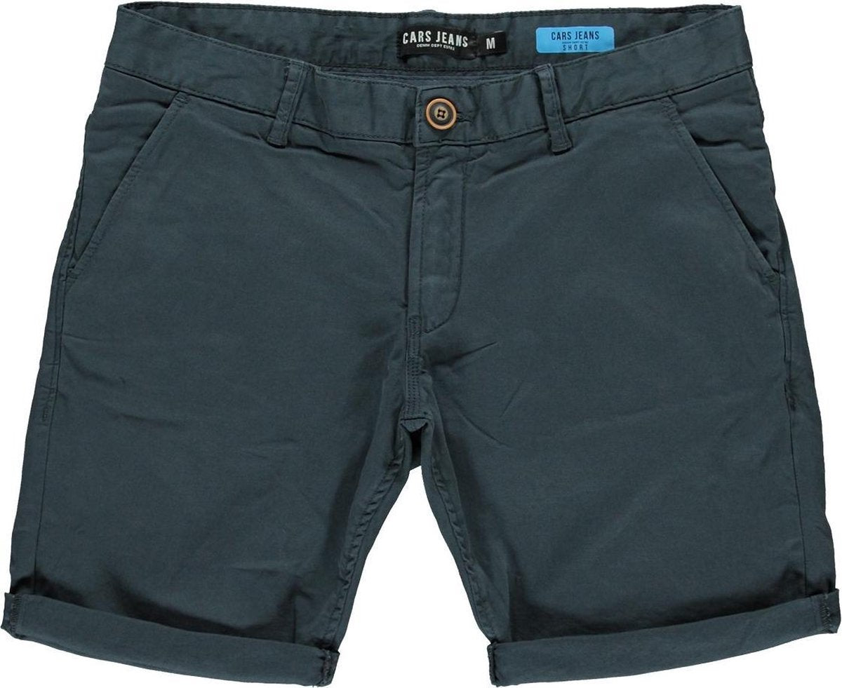 Cars TINO SHORT COTT.STR ANTRA heren casual short antraciet
