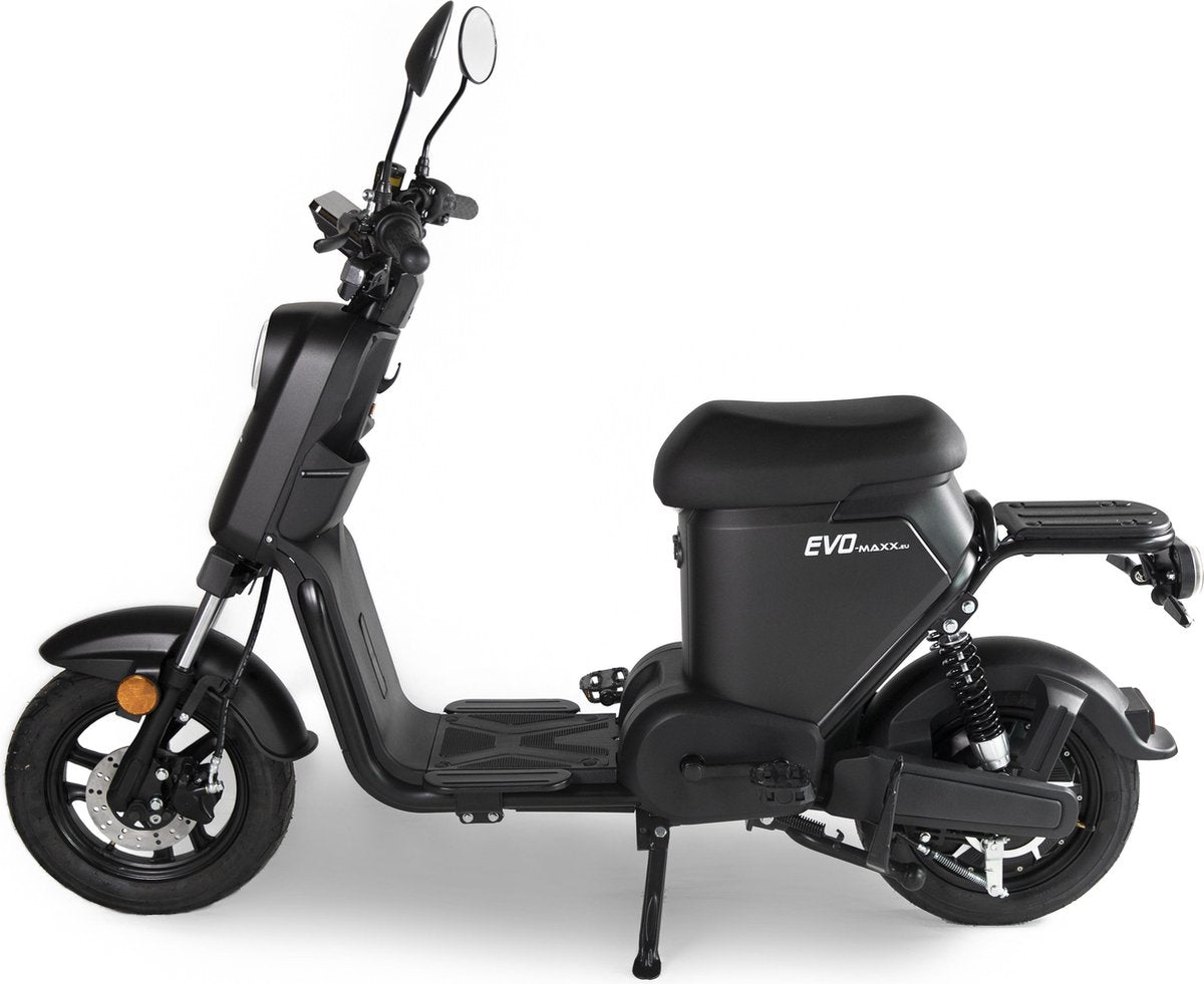 Evomaxx E-Line ( Matt Black ) E-Scooter 20AH Blauw kenteken actieradius 40-65 km Beste koop