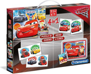 Clementoni - Superkit 4 in 1 - Disney Cars 3 - Educatief spel