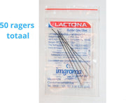 Lactona Interdentaal Ragers - Large/Medium 65mm - Zwart - 10 gripzak x 5 stuks - Met gratis beschermhouder - Voordeelpakket