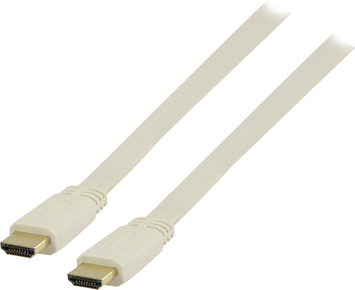 Witte platte HDMI kabel - 0