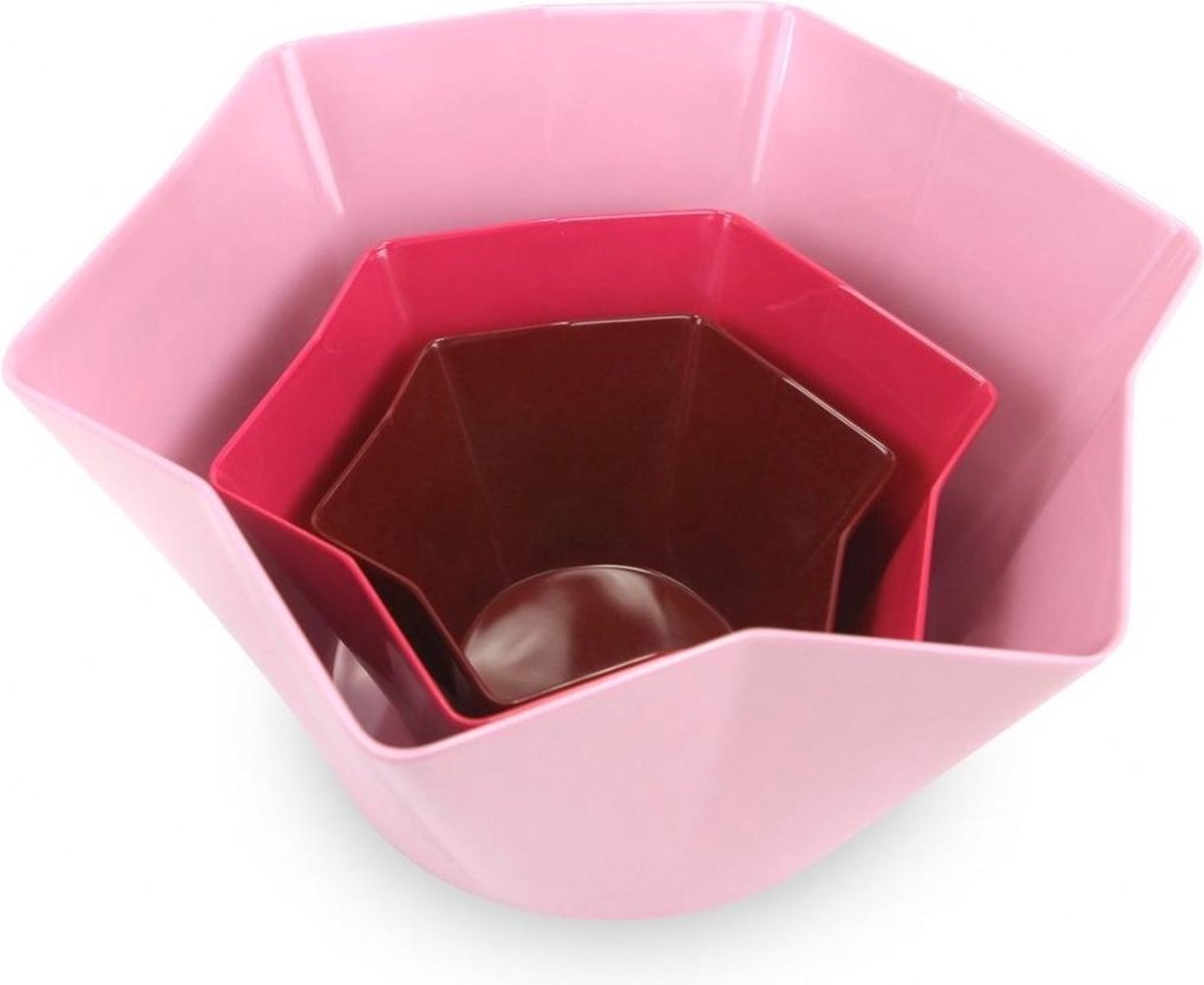 Cookut Keuken Strass Saladeschalen Set 3 Stuks Roze