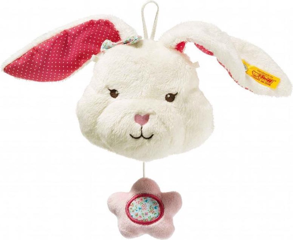Steiff Blossom babies konijn speeluur 11 cm. EAN 241239