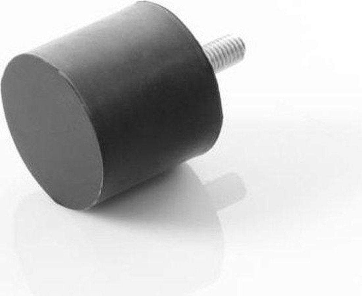 Rubberen metalen element buffer Type D M4x10 schroef maat en 10x10 mm rubberen Ø10 mm hoogte 10 mm Gummipuffer trillingsdempers silentblocks machinevoet natuurrubber hardheid 55° Shore voor airco 's