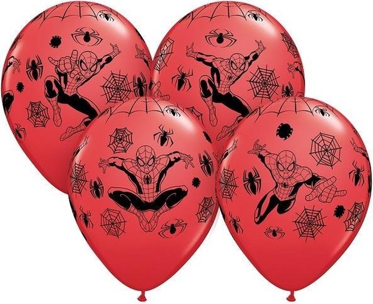Spiderman feest ballonnen - latex ballonnen ø 30