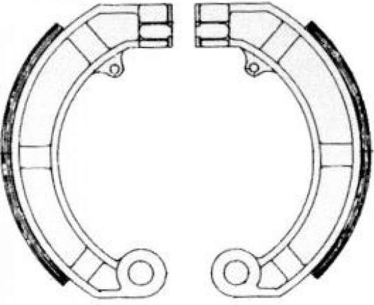 Remsegmentset Newfren GF0128 Vespa PK50 Achter