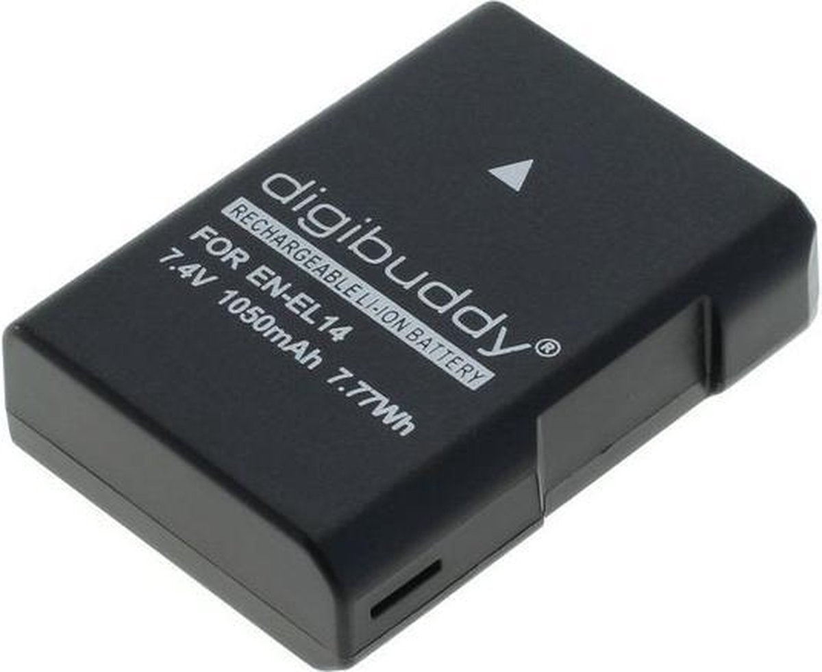 Digibuddy Camera accu compatibel met Nikon EN-EL14 en EN-EL14a / 1050 mAh