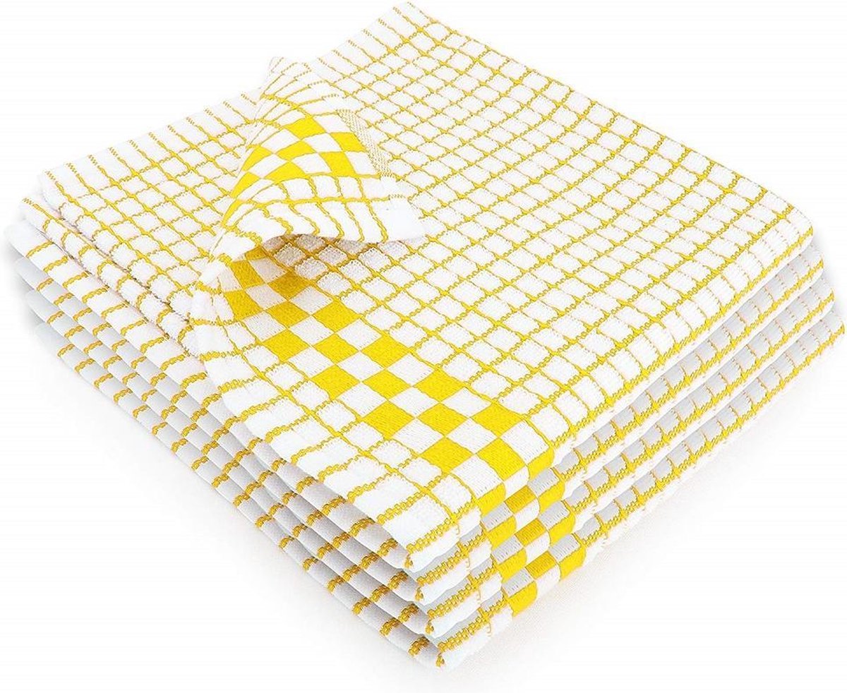 Fecido Classic Theedoeken Met Hangende Lus - Set Van 2 - Geel