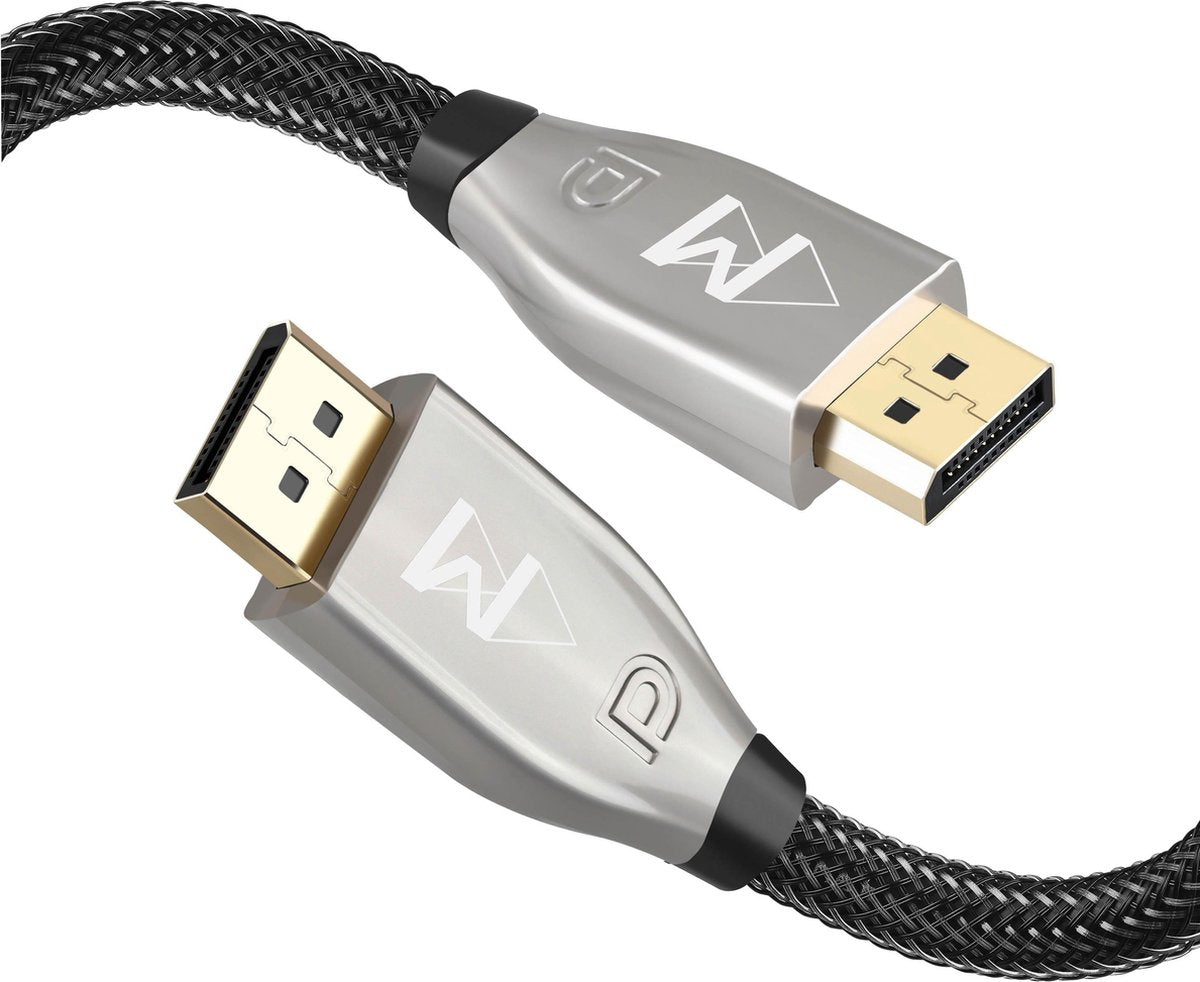 Displayport Kabel 2 Meter - Displayport naar Displayport - Ondersteund 4K 60HZ / 2K 144HZ - Wilsem®