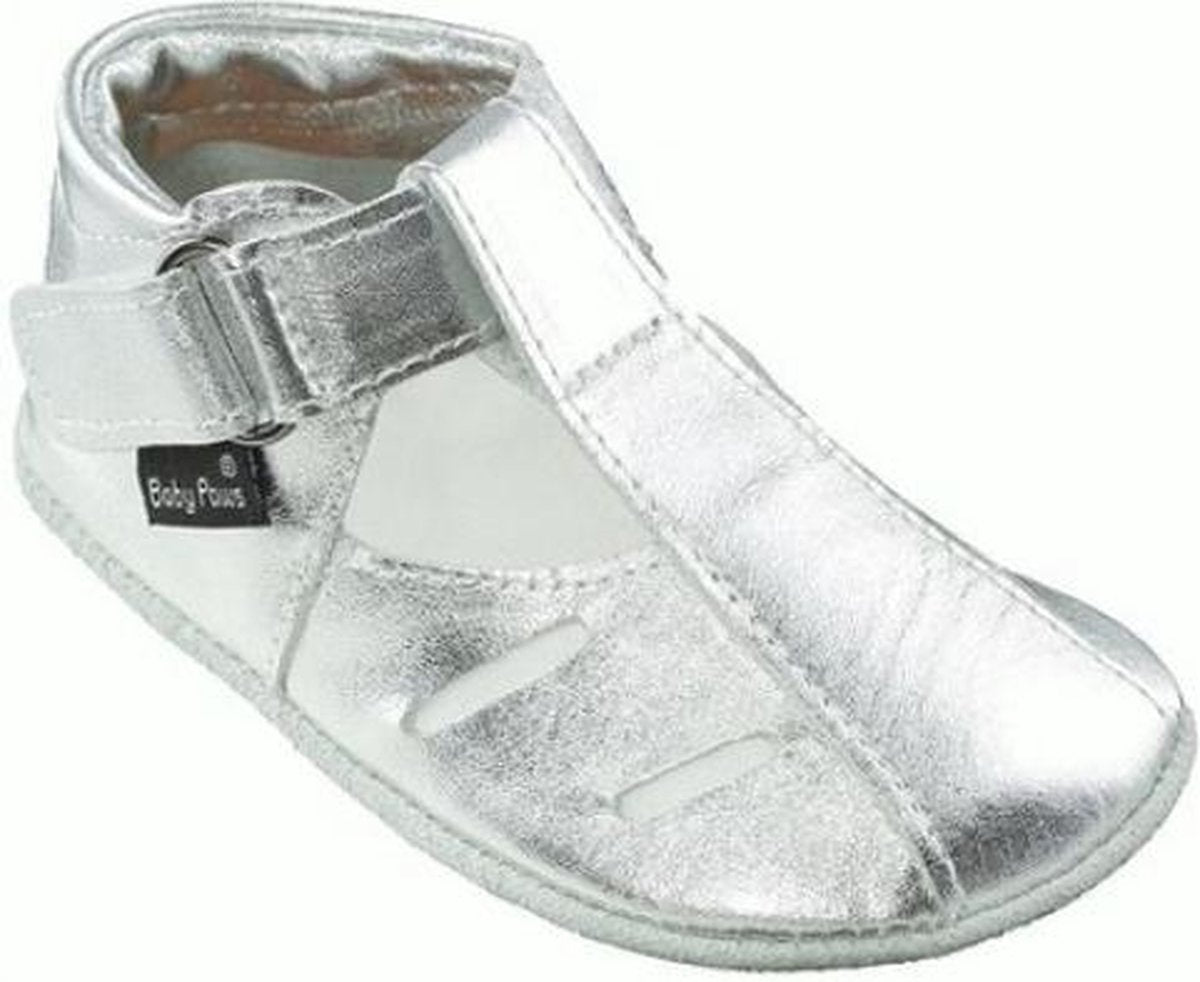Baby Paws babyslofjes Sandal zilver