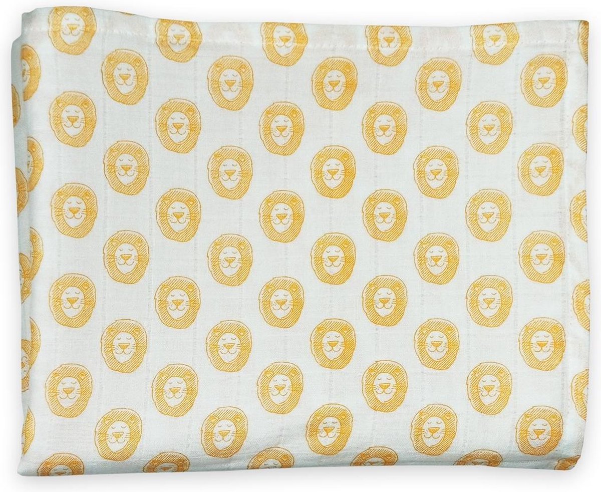 Ephemeris babydoek 100% katoenen hydrofiele 100x130 cm - Leeuw