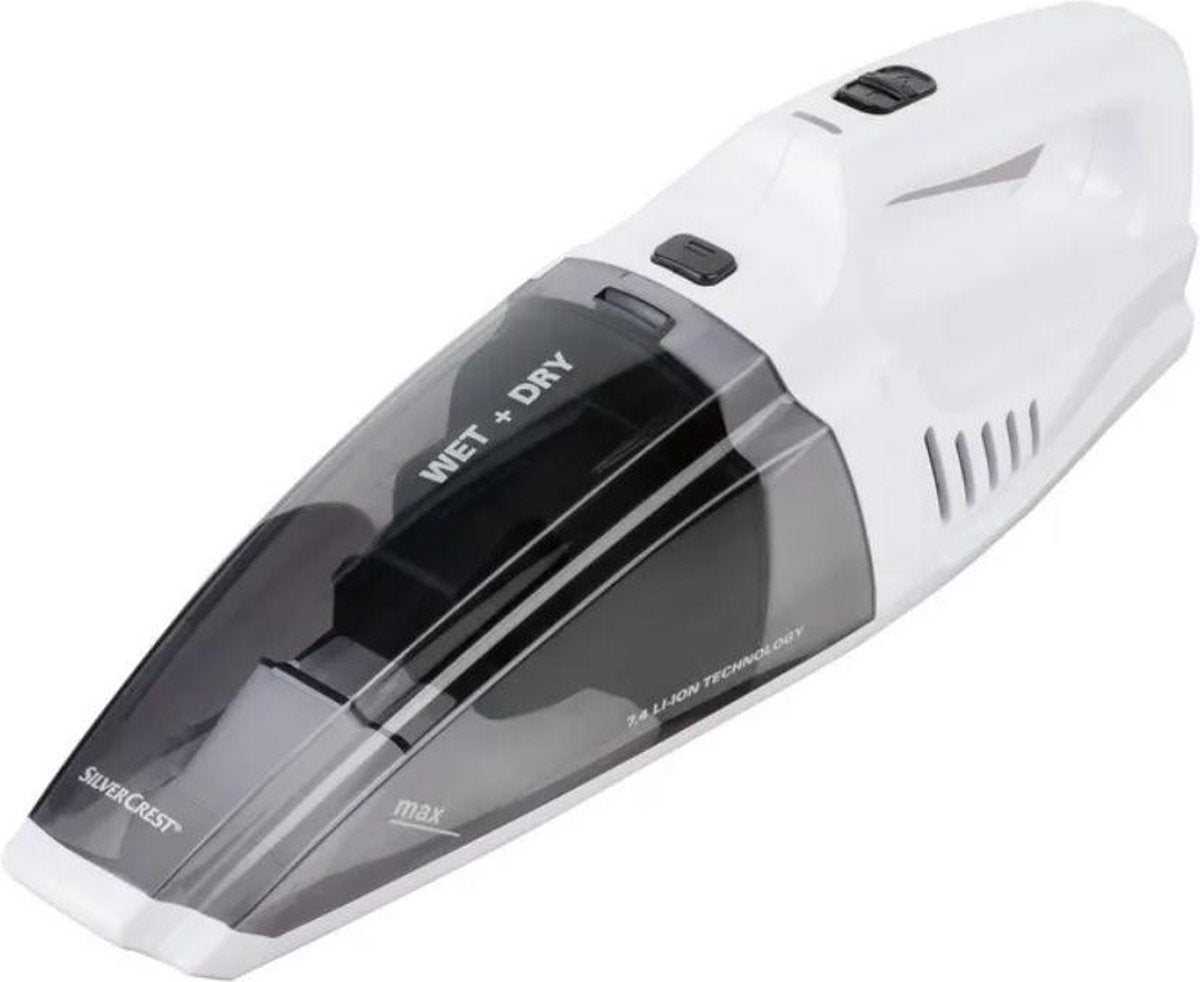 SILVERCREST® Handstofzuiger nat/droog (Wit) -  Inclusief oplader en stoffilter