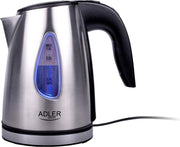 Adler AD 1203 - Elektrische waterkoker - snoerloos - RVS - 1.0 L