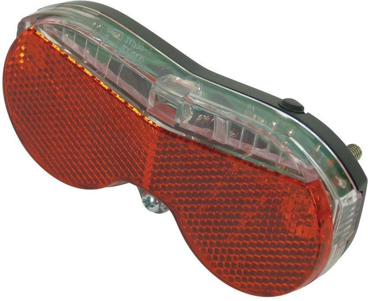 Dresco - Fietsachterlicht - Modern - 3 LEDs - Zwart