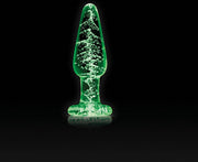 Glazen anaalplug Medium glow-in-the-dark