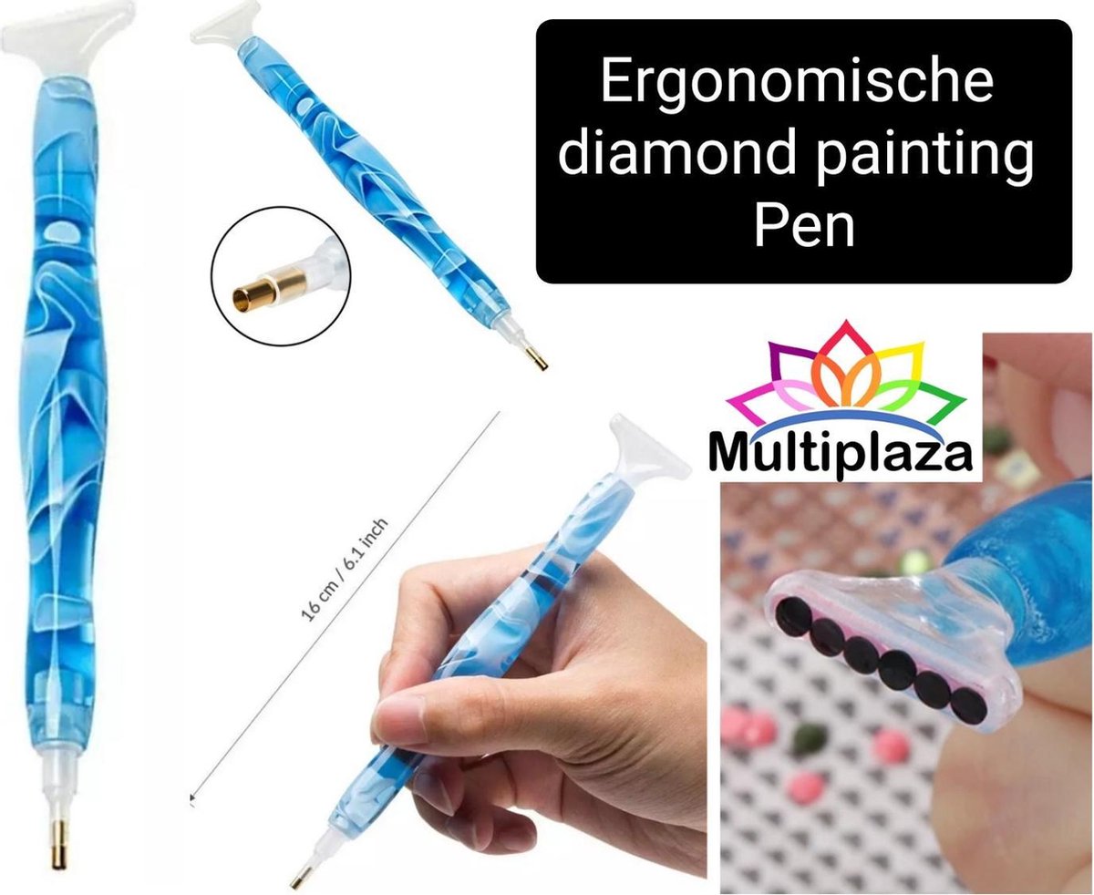 Ergonomische diamond painting pen "Multiplaza" blauw - hobby -geschikt reumatische- fibromyalgie