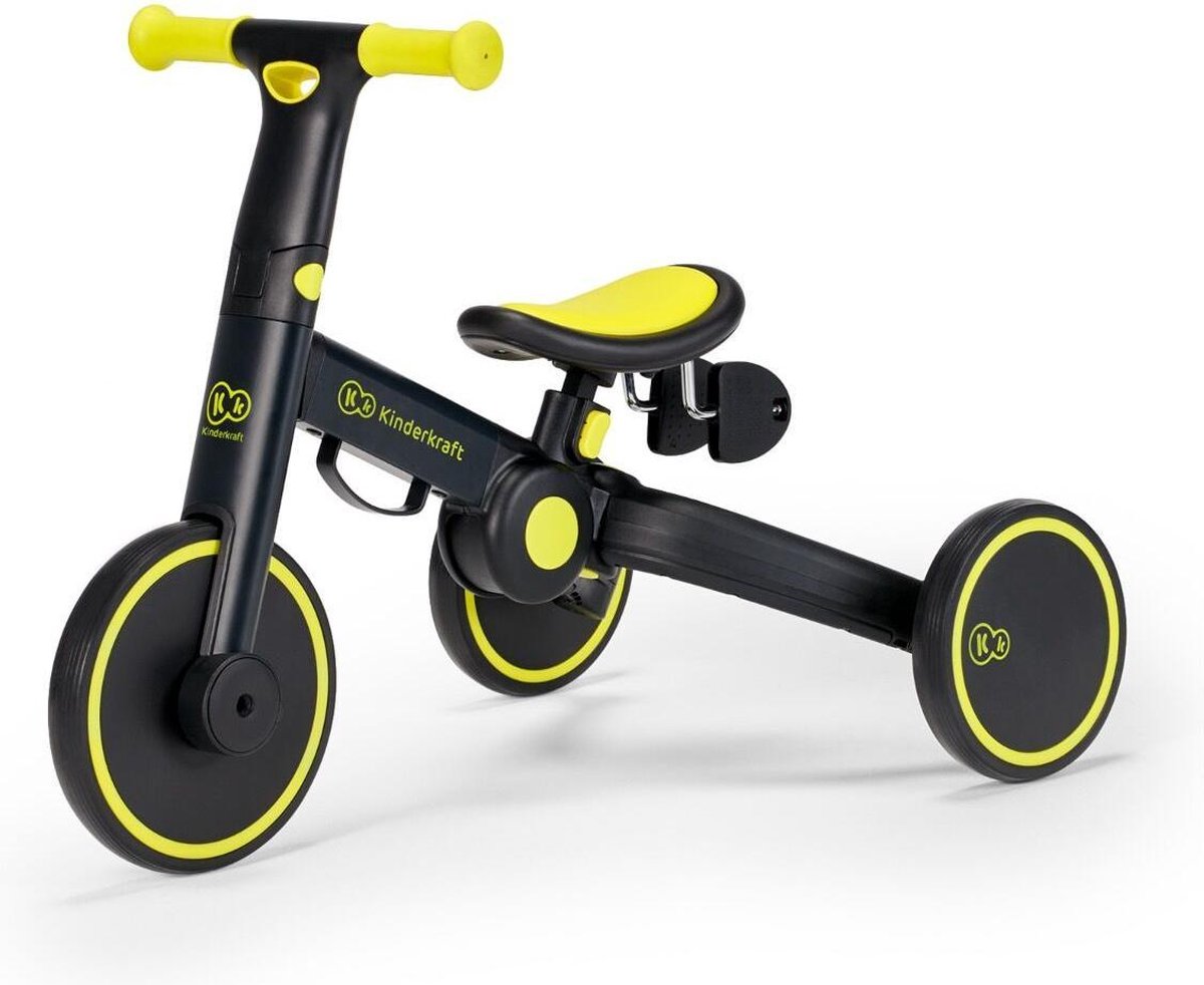 Kinderkraft 4Trike Vouw driewieler - Loopfiets - Balance Bike - Black Volt