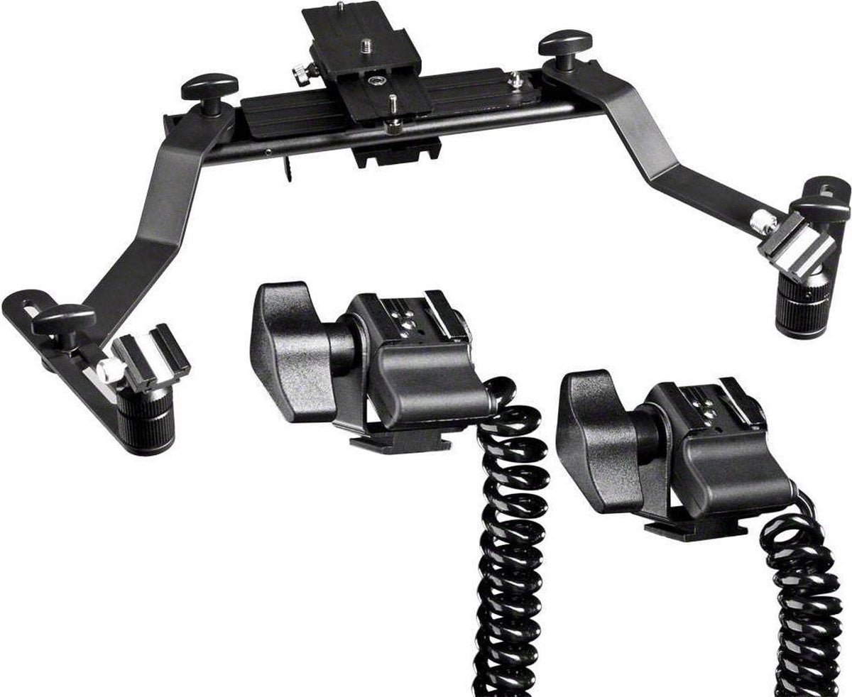 walimex Macro Flits Rail Pro met Y kabel voor Pentax.