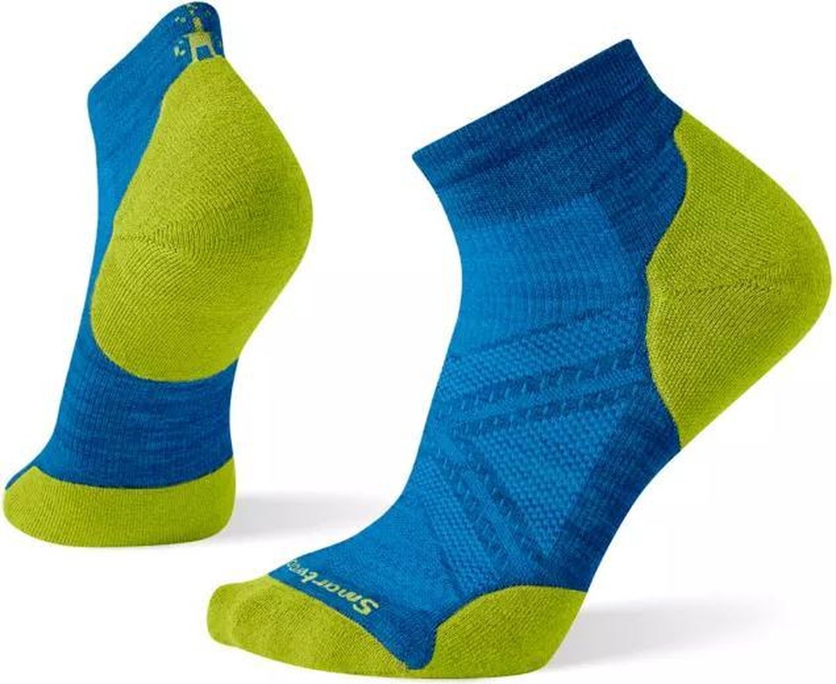 Smartwool PhD Run Light Elite Low Cut Hardloopsokken Neptune Blue Heren