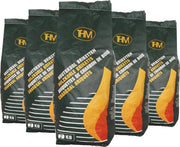 5X houtskoolbriketten van 2 KG - 5 zakken houtskoolbriketten - Barbecue - BBQ - 5 Stuks
