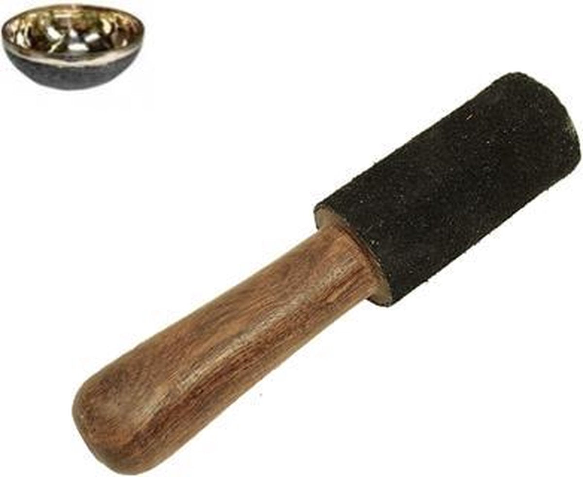 Klankschaal Stick Zwart Suède