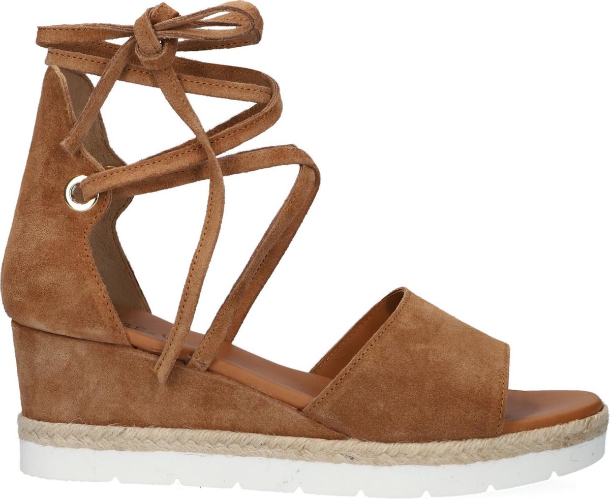 Notre-V Z401 Sandalen - Met Sleehak - Dames - Cognac - Maat 38