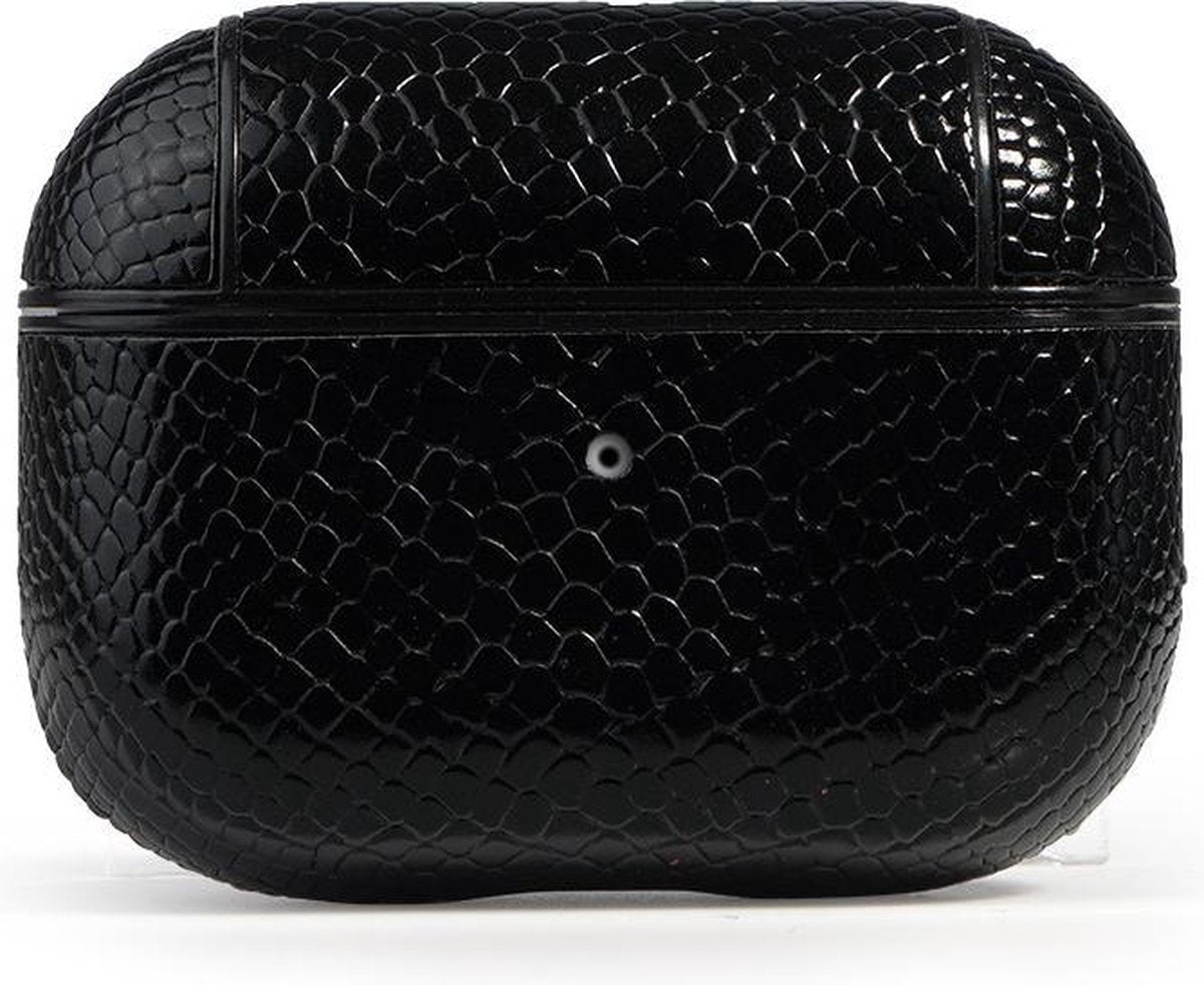 AirPods Pro Case Snake Black- AirPods Pro beschermhoesje- Leer - AirPods case