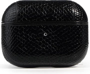 AirPods Pro Case Snake Black- AirPods Pro beschermhoesje- Leer - AirPods case