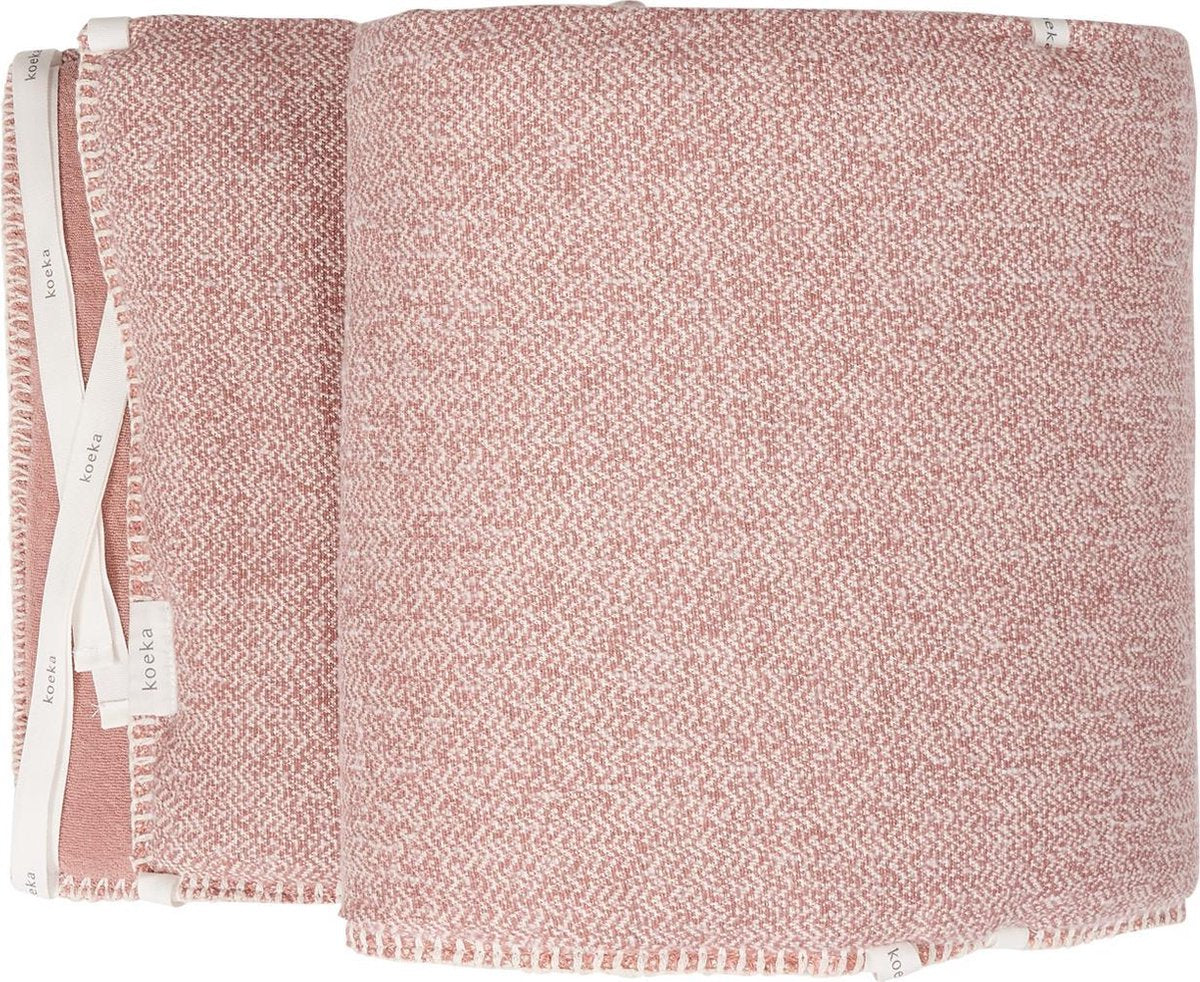 Koeka Bedbumper / parkomranding Vigo - old pink 180x30cm