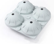 BOTC Silicone Ijsvormpjes - Ronde Ijsblokjesvorm Met Deksel - Blauw - BPA Vrij