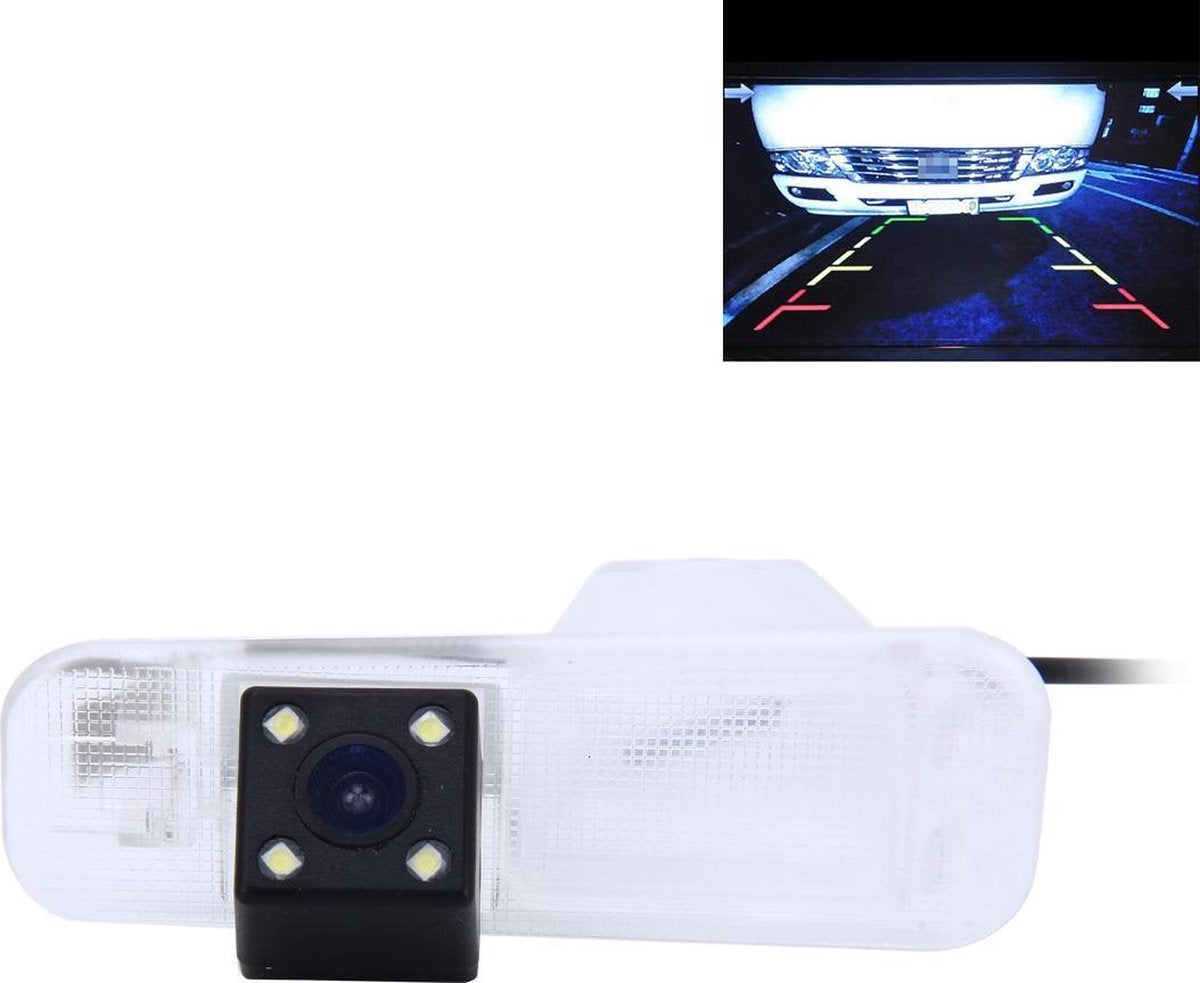 656x492 effectieve pixel NTSC 60Hz CMOS II waterdichte auto achteruitrijcamera achteruitrijcamera met 4 LED-lampen