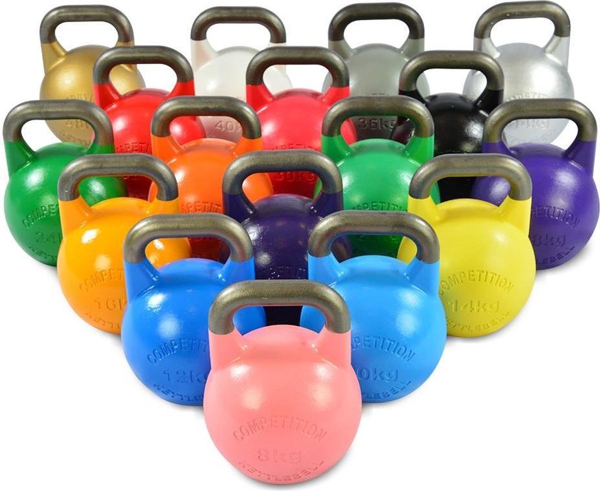 Competition Kettlebells KBCO - 44 kg Zilver - Staal
