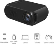 Mini Beamer YG320 - Projector - Home LED Mini Draagbare 1080P HD Zwart