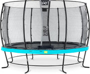 Trampoline EXIT Elegant - ø427cm met net Economy - blauw