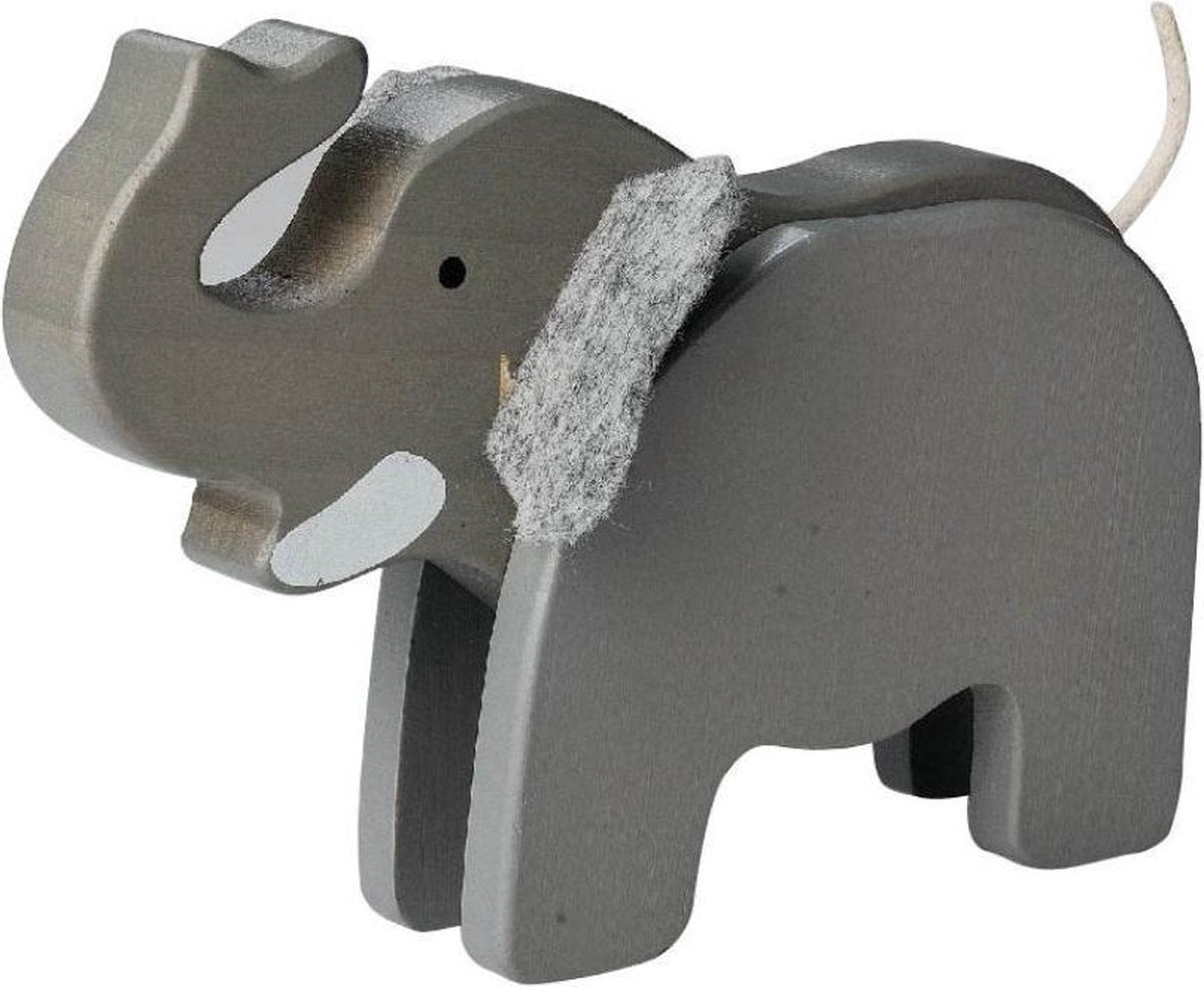 Everearth Speelfiguur Olifant Grijs 15x11x4 Cm