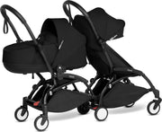 Babyzen YOYO2 zwart frame met CONNECT compleet voor 1 newborn en 1 kindje van 6 mnd + kleur zwart
