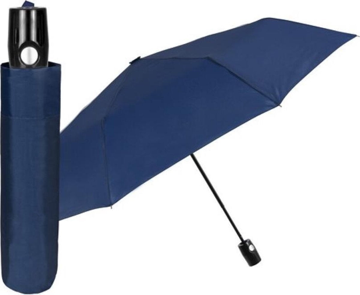 Perletti Mini-paraplu Automatisch 98 Cm Microvezel Marineblauw