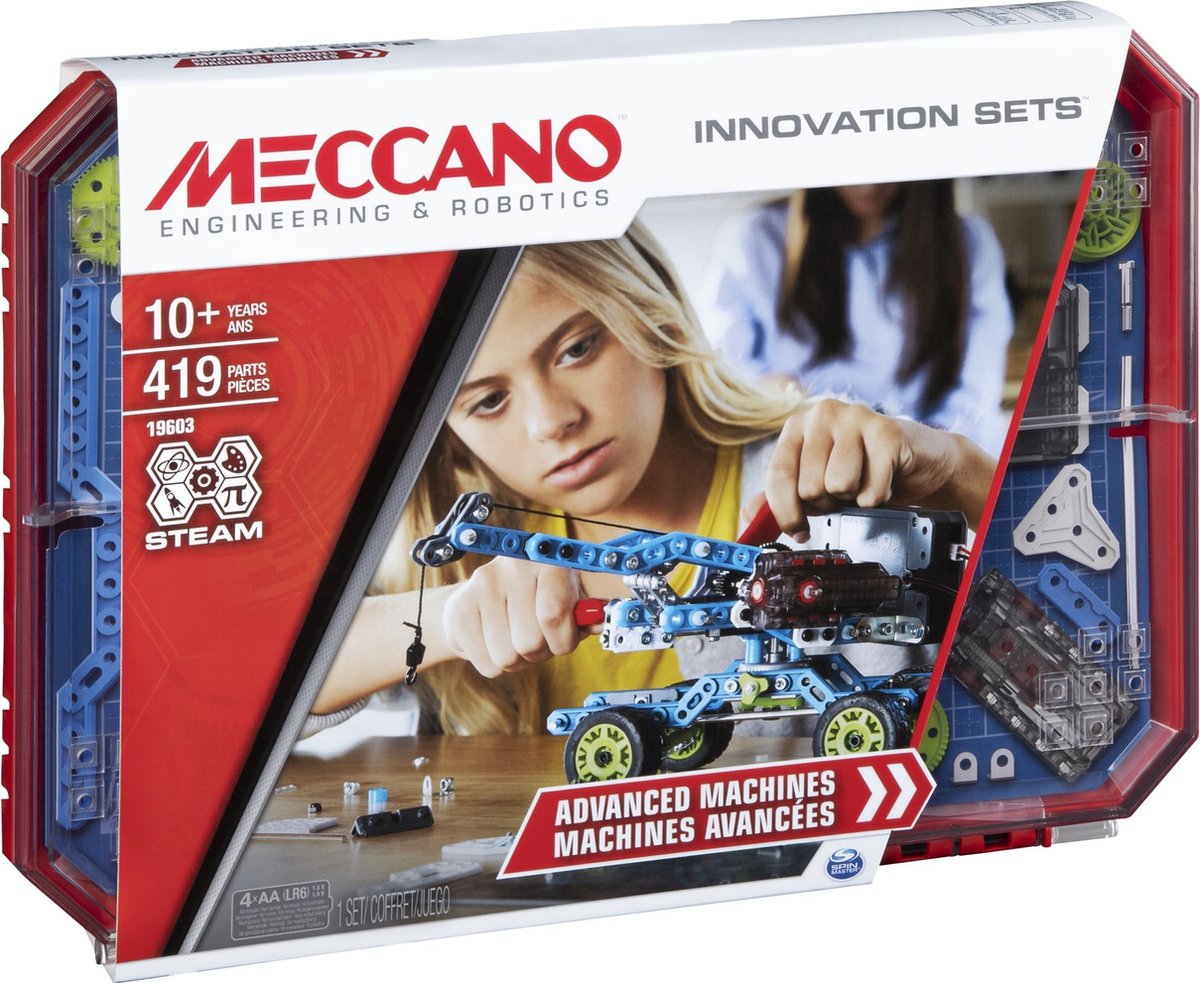 Meccano Set 7 Advanced Machines S.T.E.A.M. bouwset met echte motor