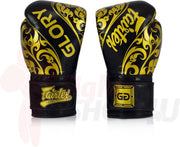 Fairtex (kick)bokshandschoenen Glory Limited Edition Zwart 2.0 16oz