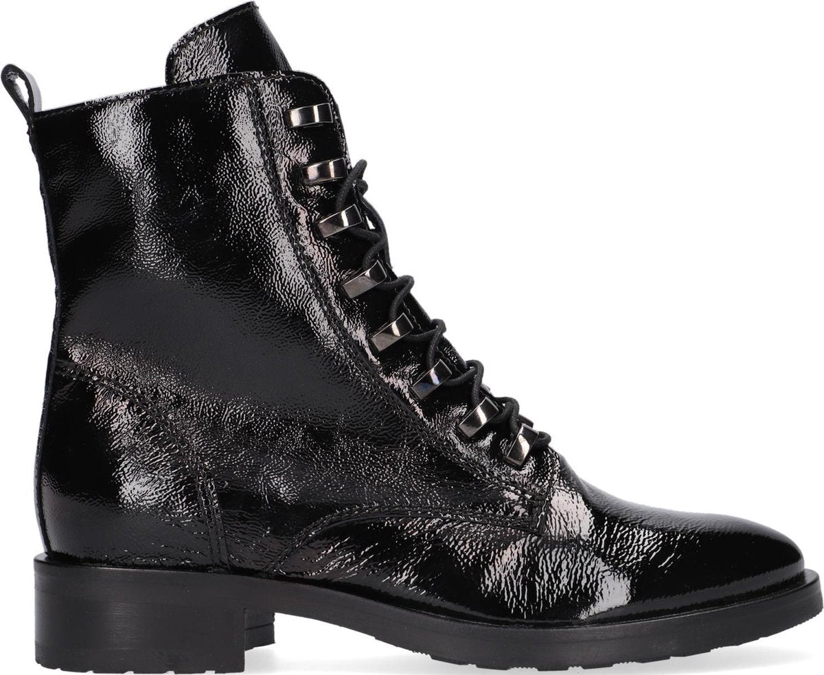 Omoda P22218 Veterboots - Laarzen Met Veters - Dames - Zwart - Maat 40
