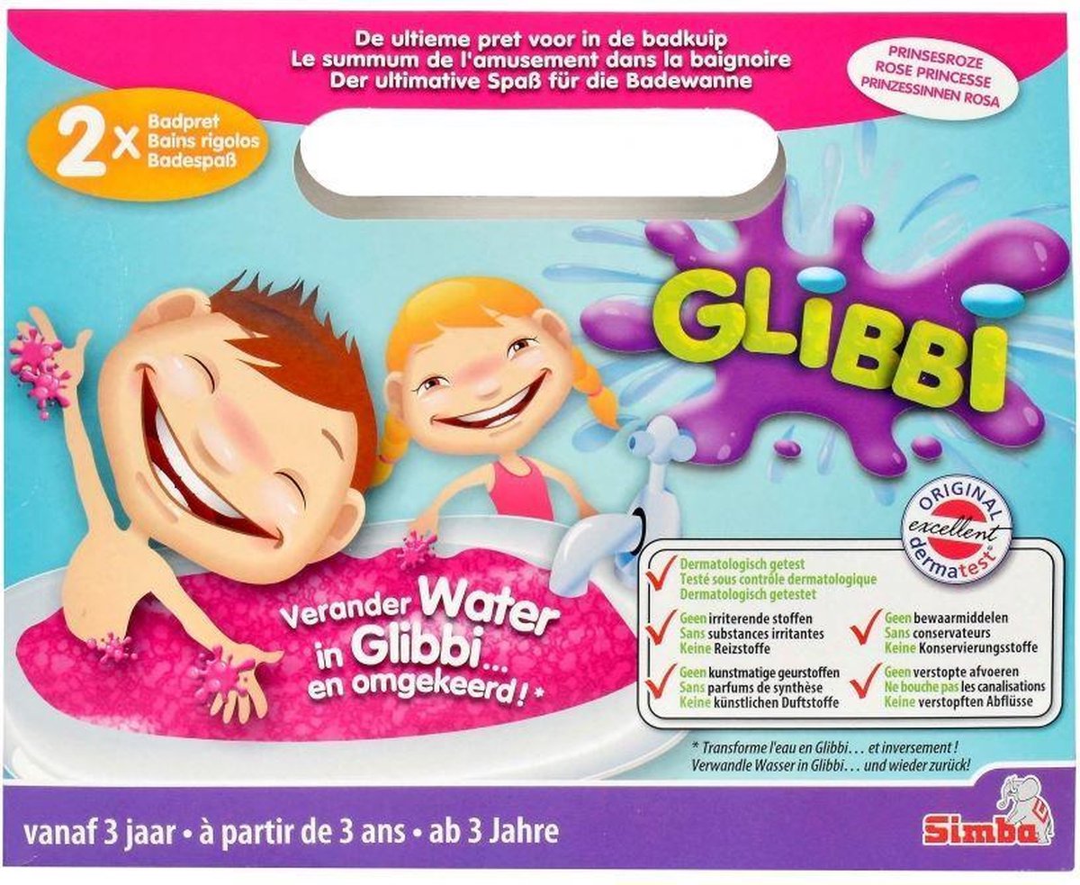 GLIBBI Gekleurd Badwater Roze