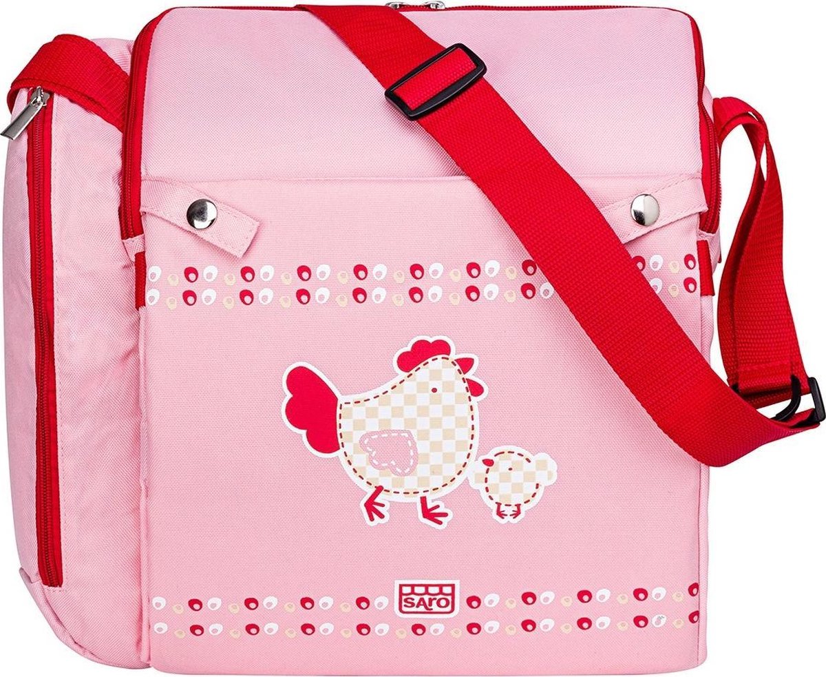 Saro Verzorgingstas Met Zitverhoger Roze 34 X 30 X 16 Cm