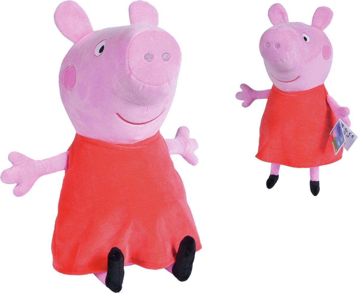 Simba Knuffel Peppa Pig Peppa Junior 33 Cm Pluche Roze/rood