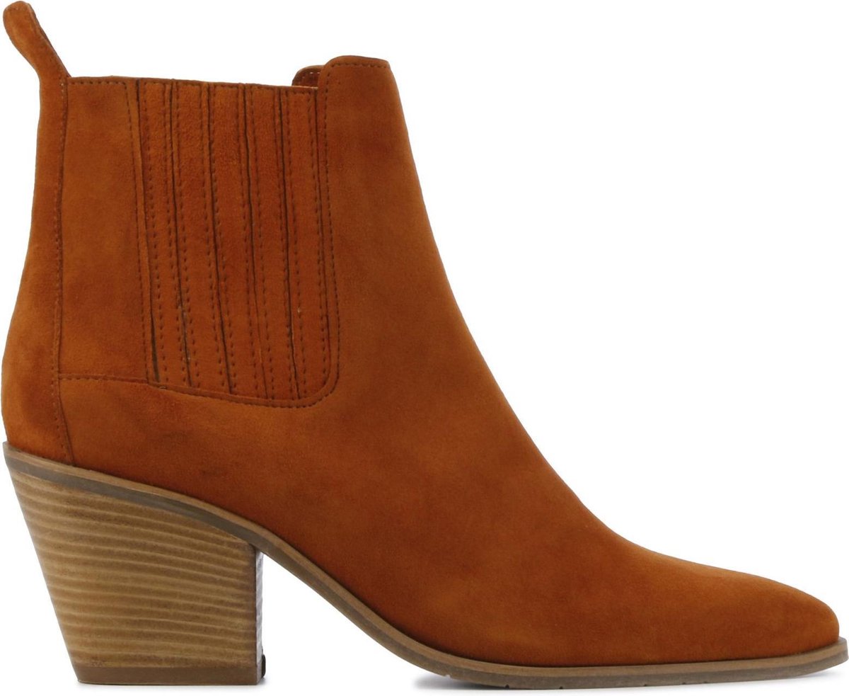Mace Vrouwen Suède  Cowboylaarzen / Laarzen / Damesschoenen Celia - Oranje - maat 40
