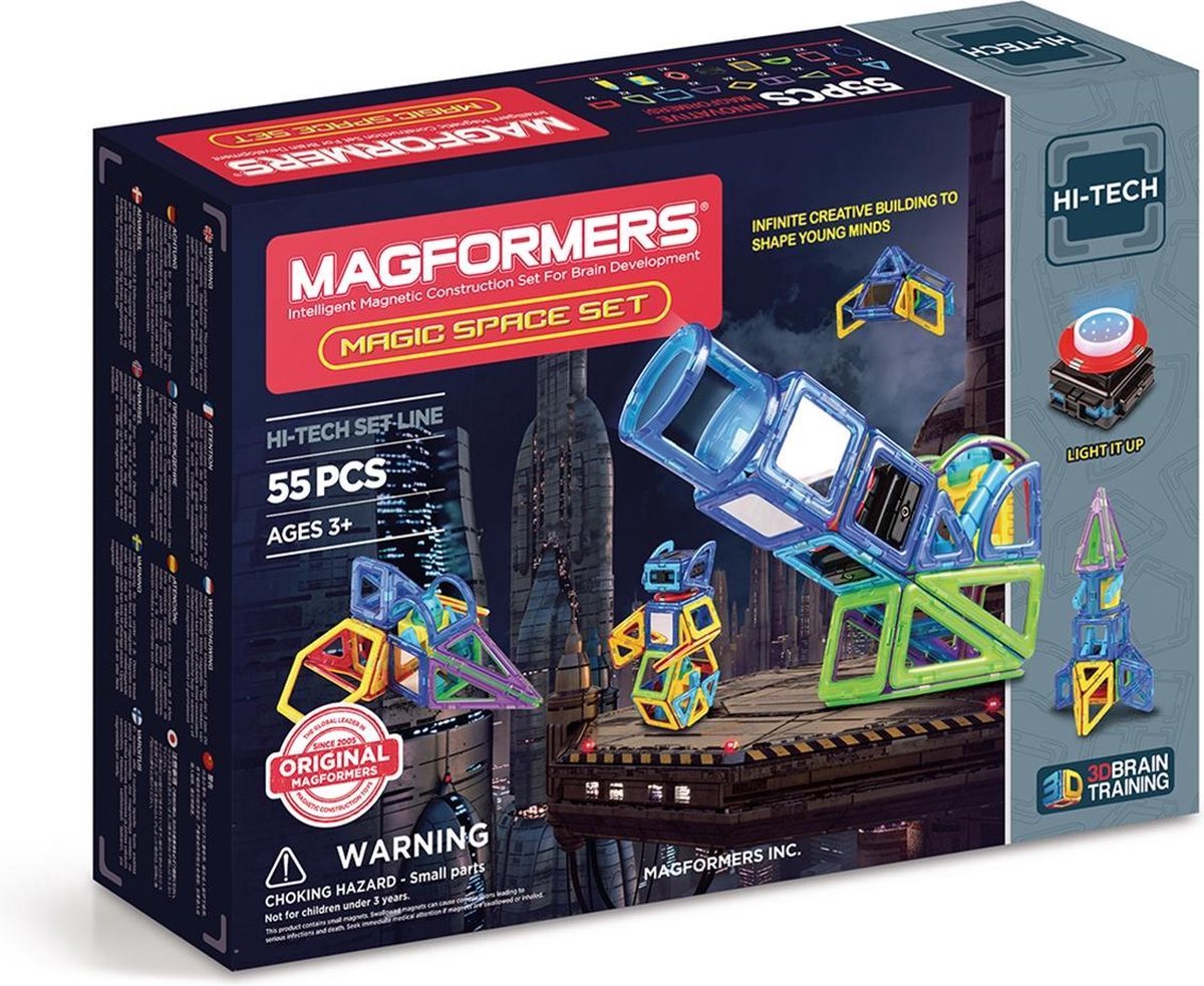 Magformers Magic Space Set - 55 Onderdelen - Magnetische Bouwset