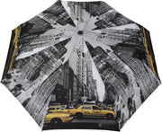 Smati Taxi  Opvouwbare Stormparaplu - Compact Auto - Auto Open/Dicht - ø 96 cm - Taxi   Zwart